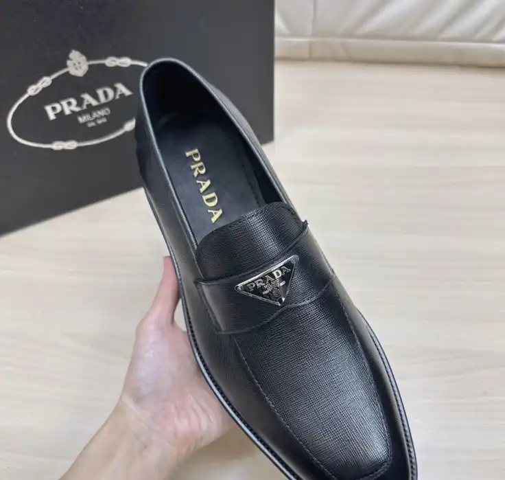 hype Prada Leather Shoes