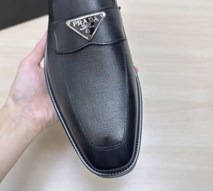 hype Prada Leather Shoes