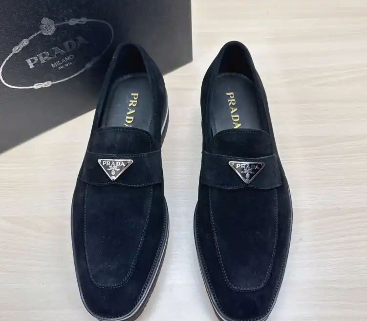 hype Prada Leather Shoes