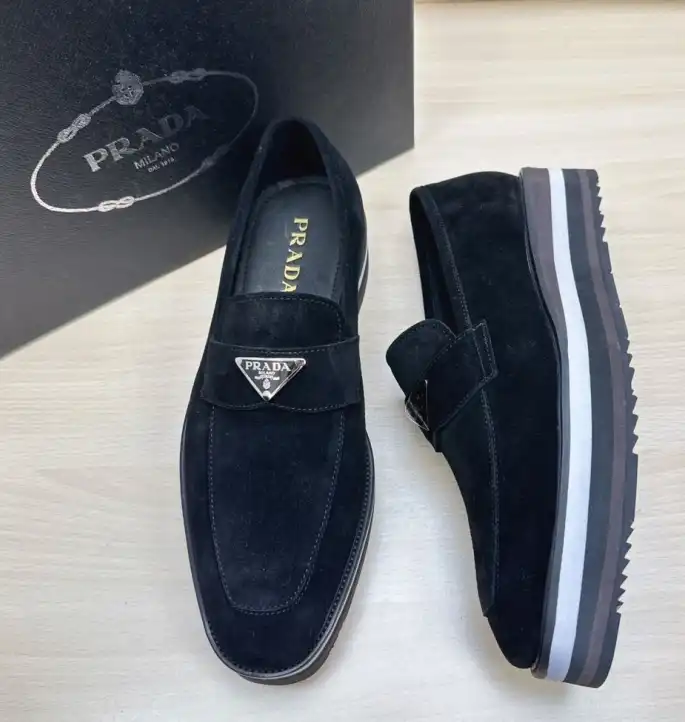 hype Prada Leather Shoes