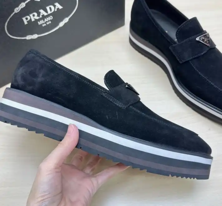 hype Prada Leather Shoes