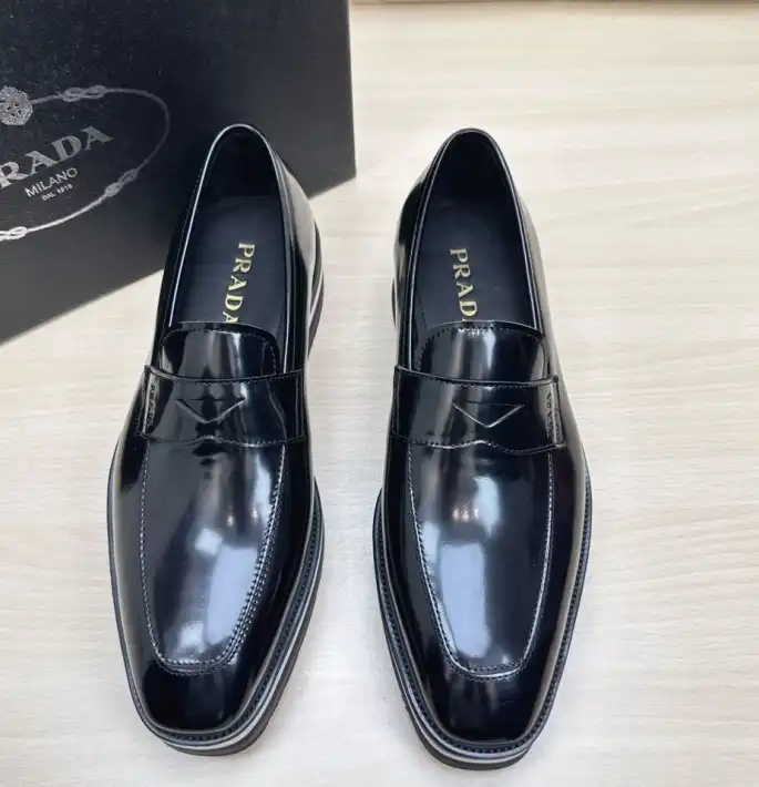 hype Prada Leather Shoes