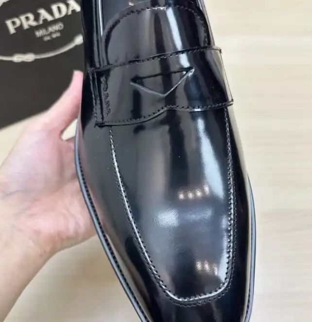 hype Prada Leather Shoes