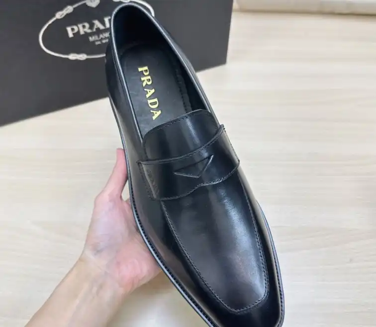 hype Prada Leather Shoes