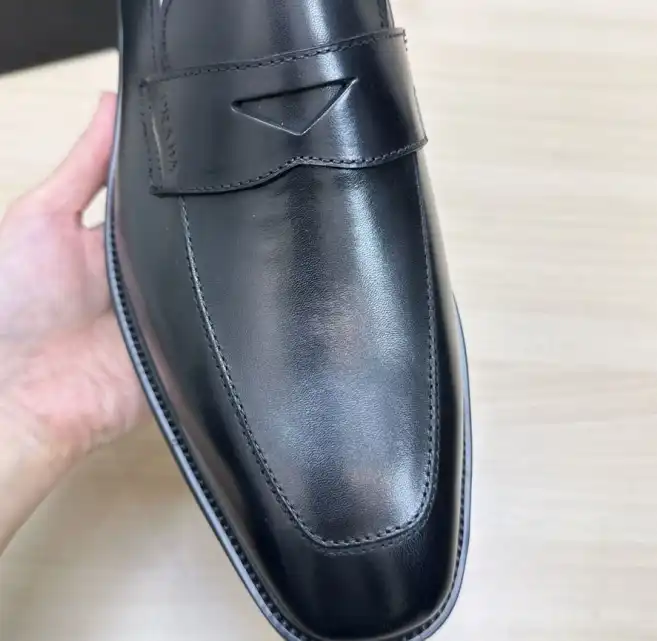 hype Prada Leather Shoes