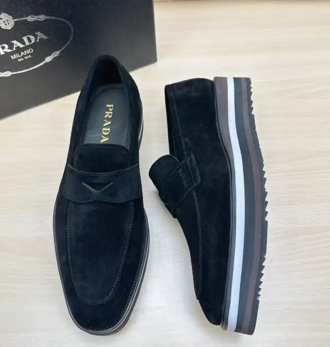 hype Prada Leather Shoes