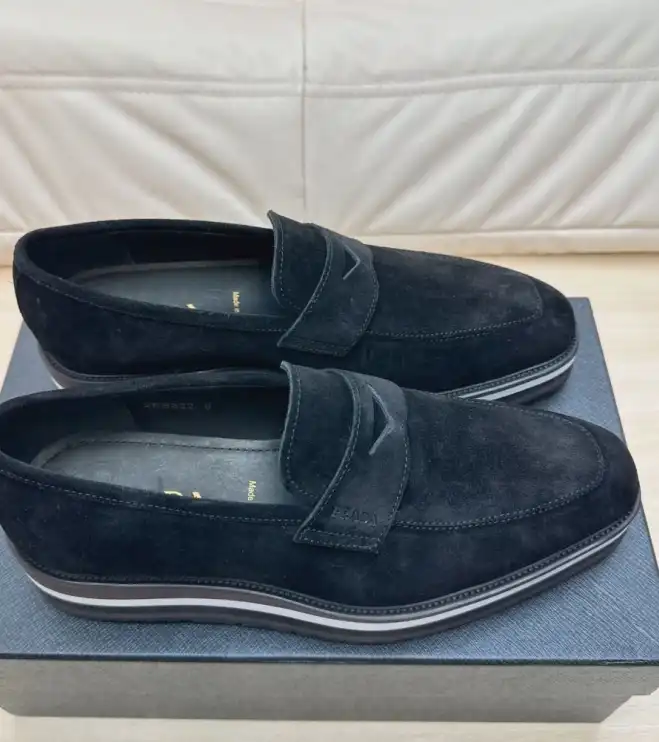 hype Prada Leather Shoes