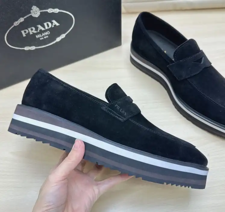 hype Prada Leather Shoes