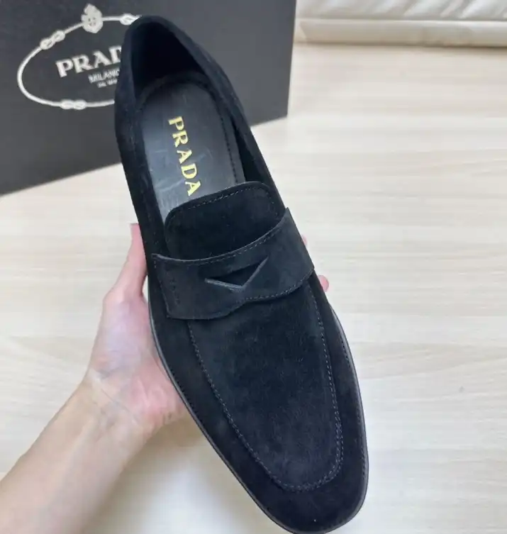 hype Prada Leather Shoes