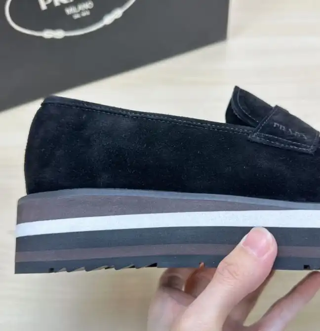 hype Prada Leather Shoes