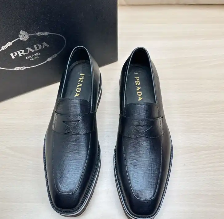 hype Prada Leather Shoes