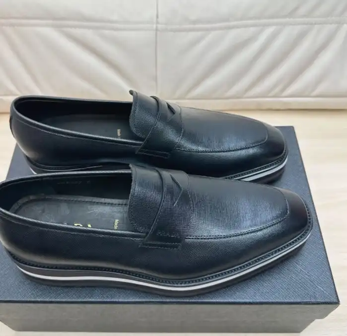 hype Prada Leather Shoes