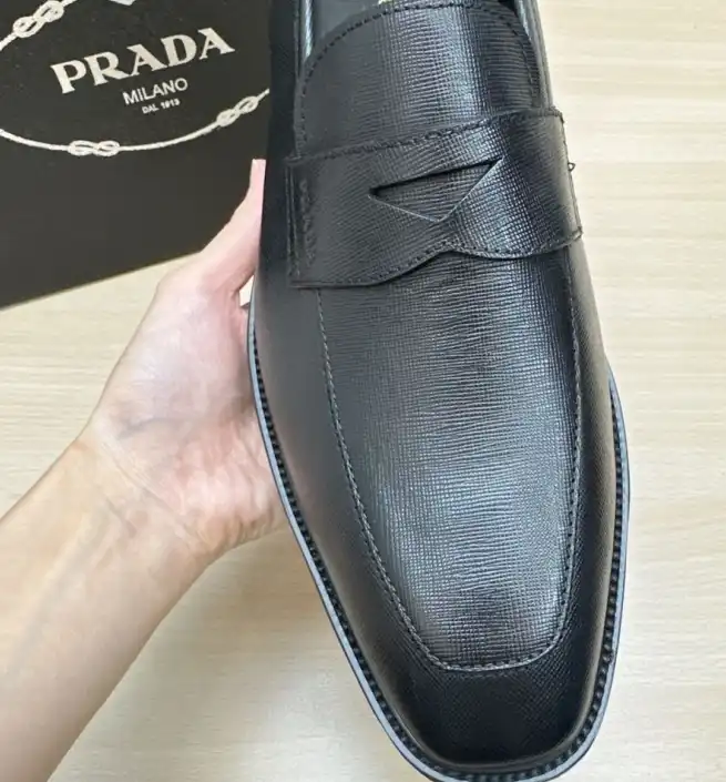 hype Prada Leather Shoes