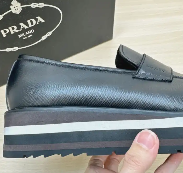 hype Prada Leather Shoes