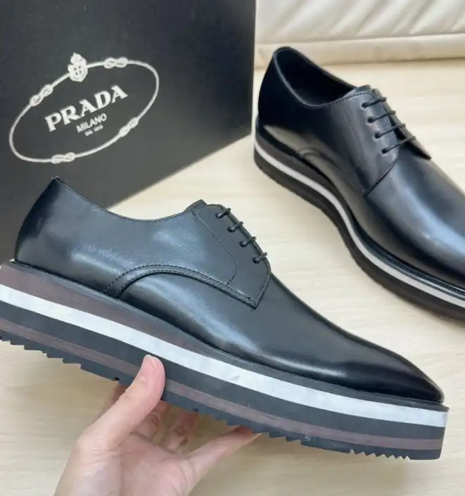 hype Prada Leather Shoes