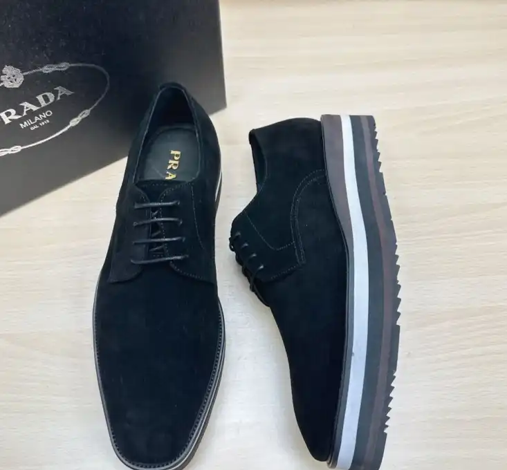 hype Prada Leather Shoes