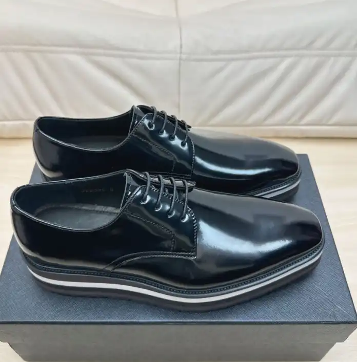 hype Prada Leather Shoes