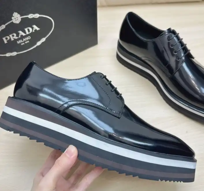 hype Prada Leather Shoes