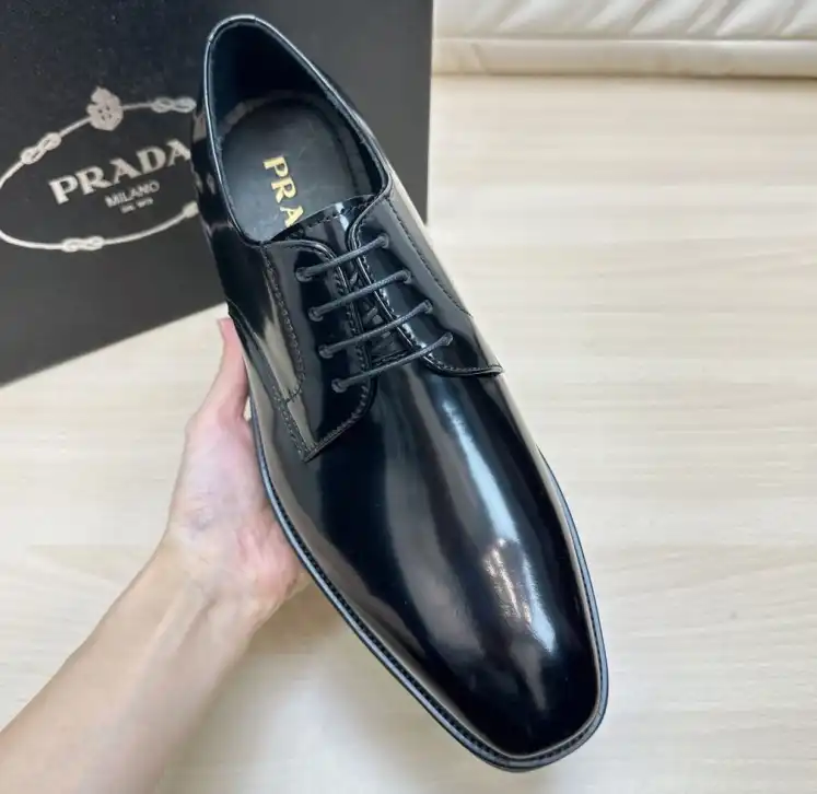 hype Prada Leather Shoes