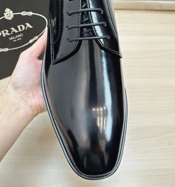 hype Prada Leather Shoes