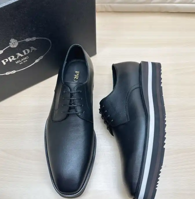 hype Prada Leather Shoes