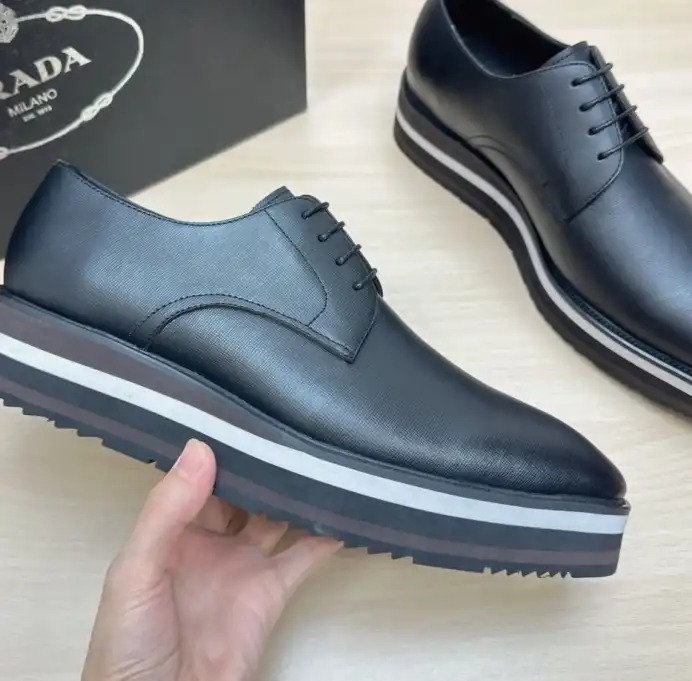 hype Prada Leather Shoes