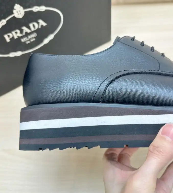 hype Prada Leather Shoes