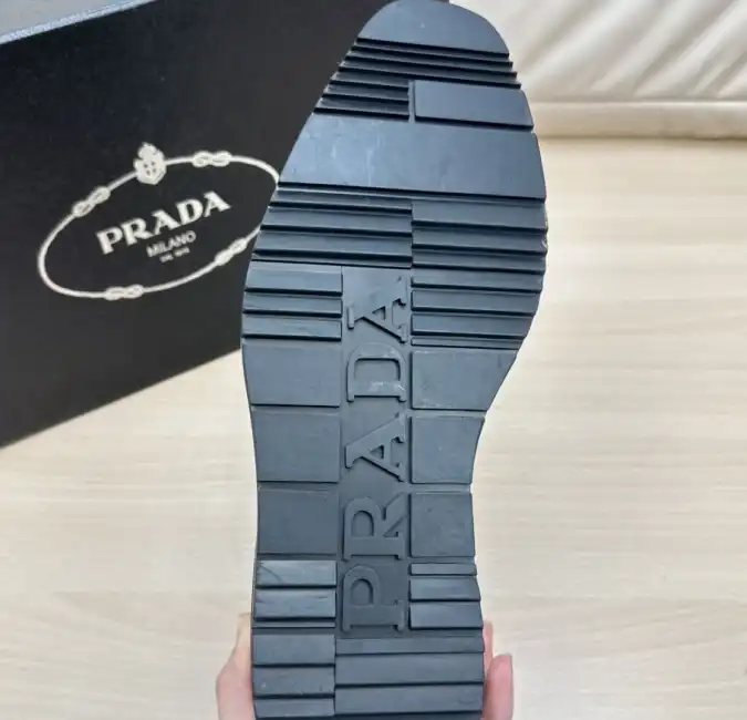 hype Prada Leather Shoes