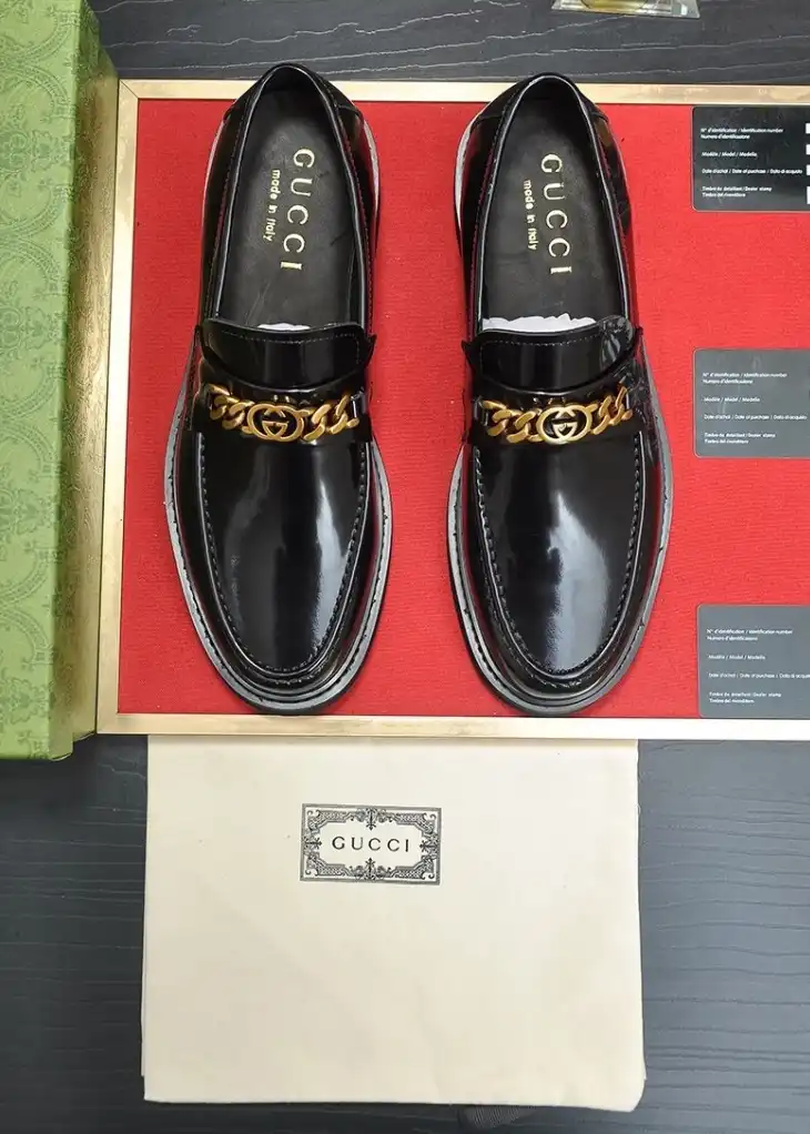 hype Gucci Leather Shoes