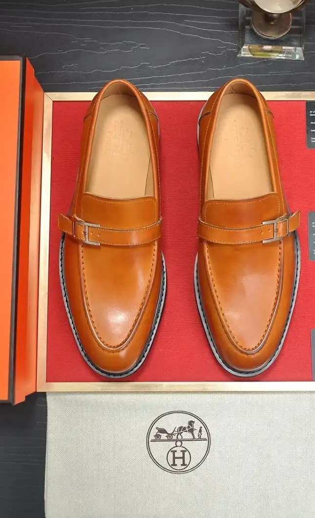 hype Hermes Leather Shoes