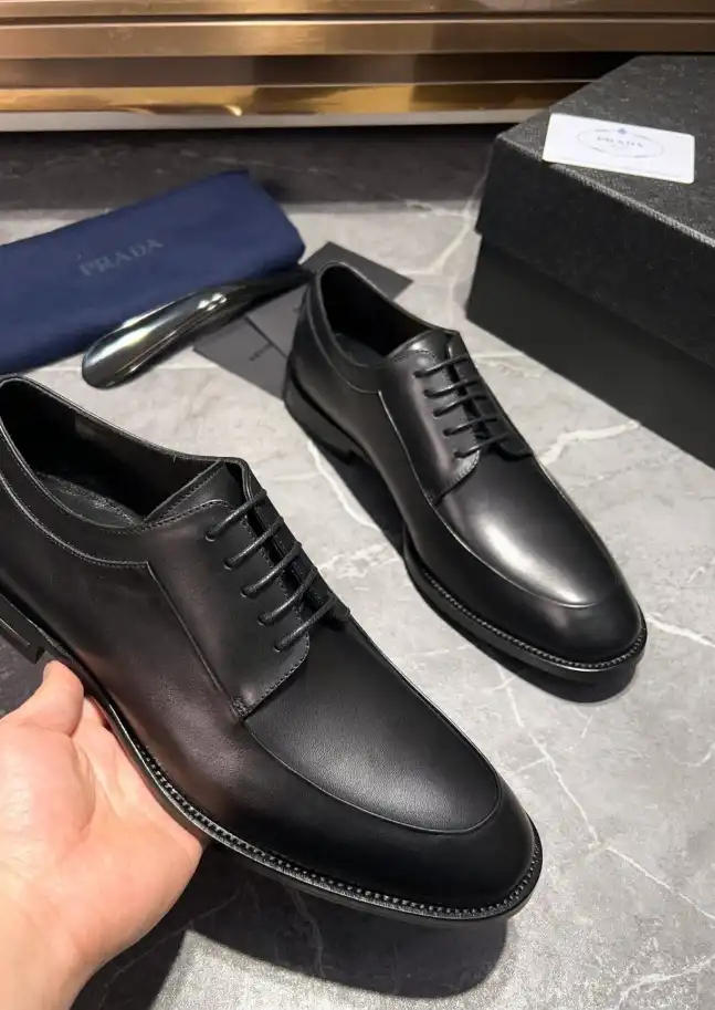 hype Prada Leather Shoes