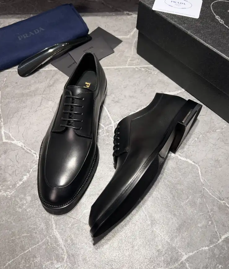 hype Prada Leather Shoes