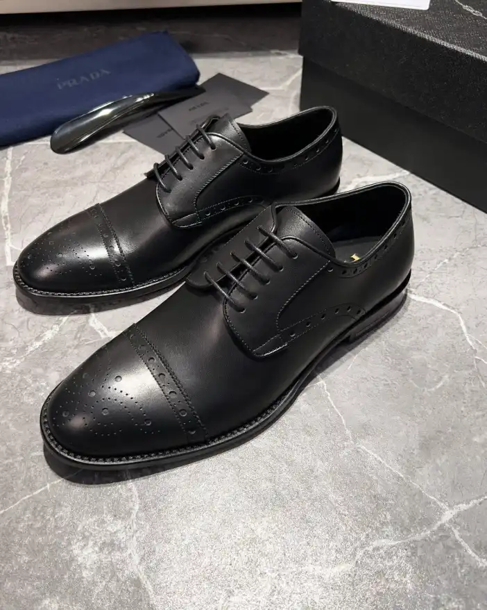 hype Prada Leather Shoes