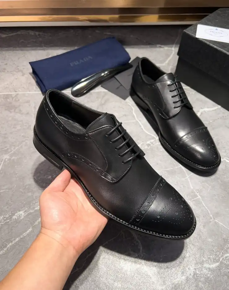 hype Prada Leather Shoes