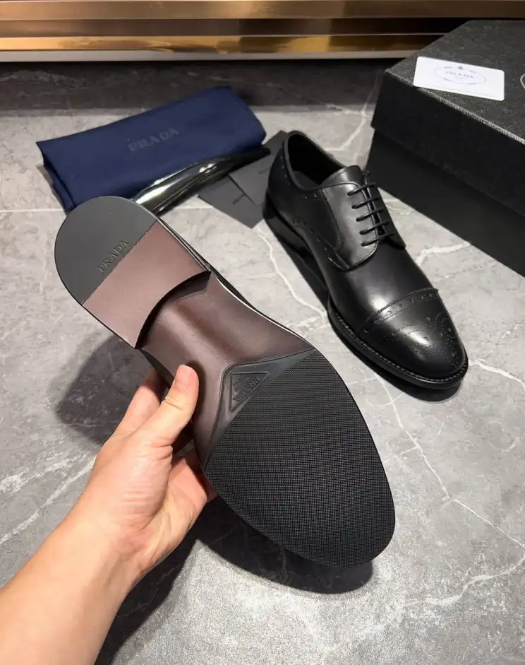 hype Prada Leather Shoes