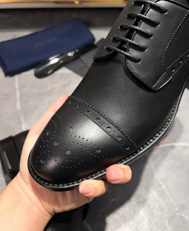 hype Prada Leather Shoes