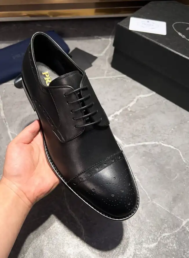 hype Prada Leather Shoes