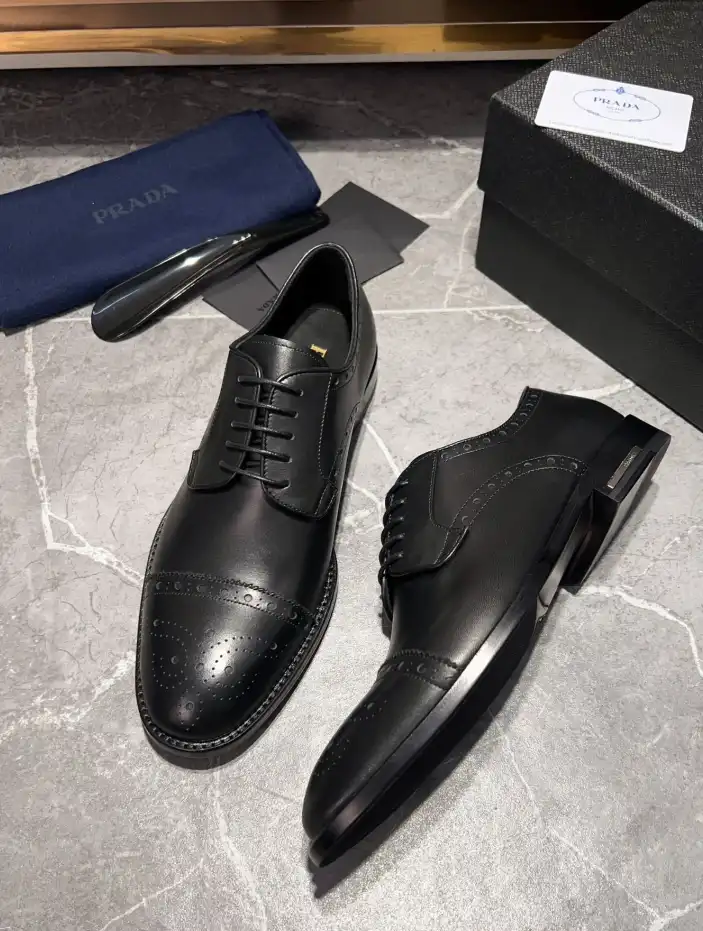 hype Prada Leather Shoes