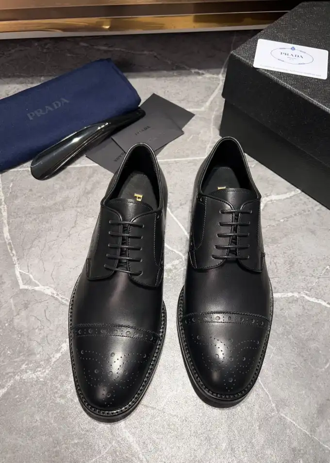 hype Prada Leather Shoes