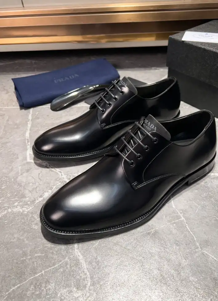 hype Prada Leather Shoes