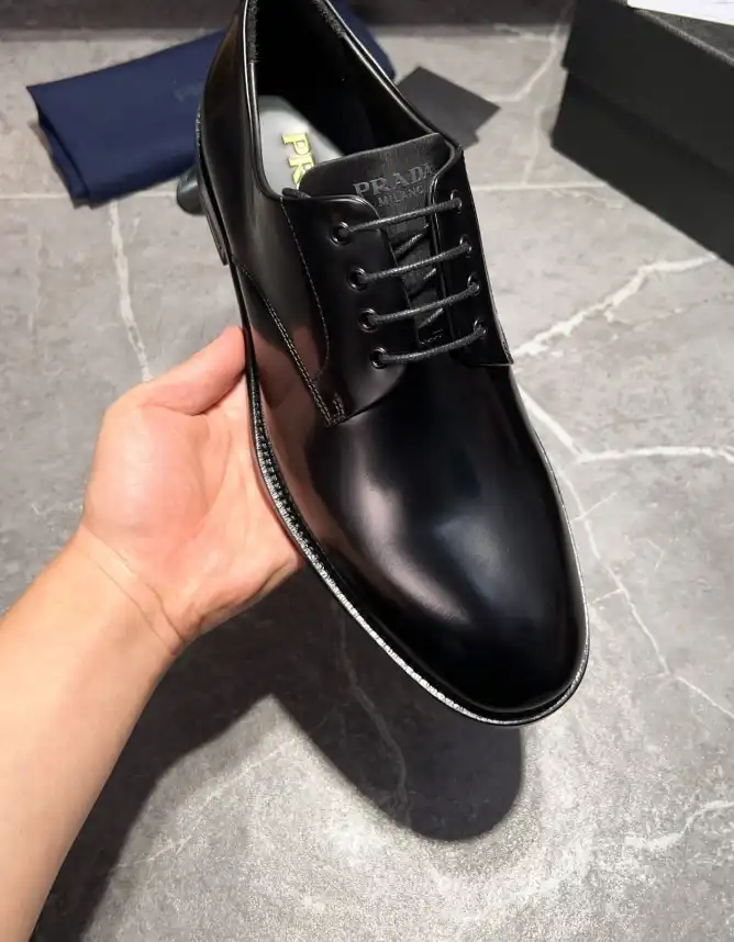 hype Prada Leather Shoes