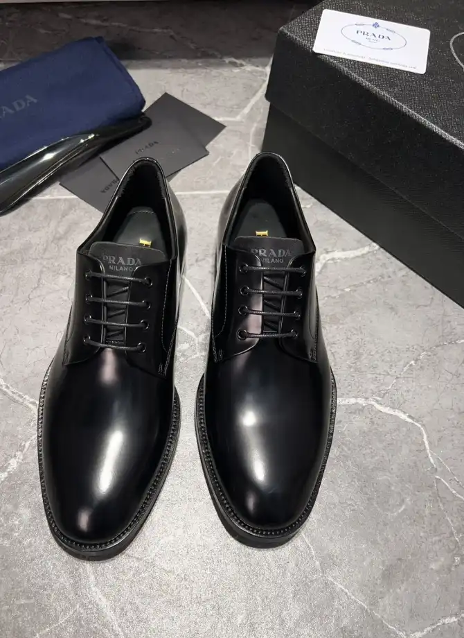 hype Prada Leather Shoes