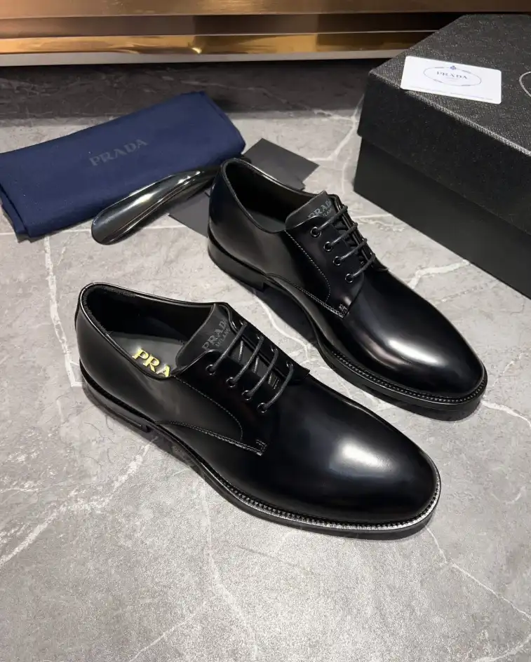 hype Prada Leather Shoes