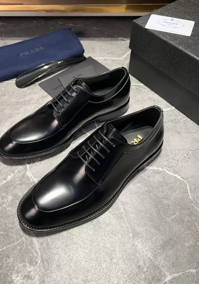 hype Prada Leather Shoes