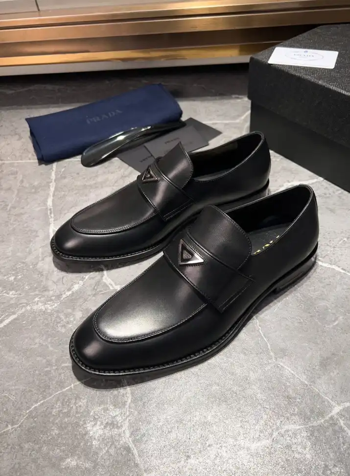 hype Prada Leather Shoes