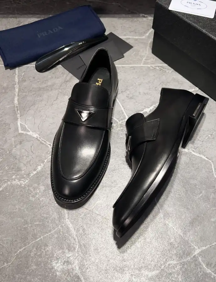 hype Prada Leather Shoes