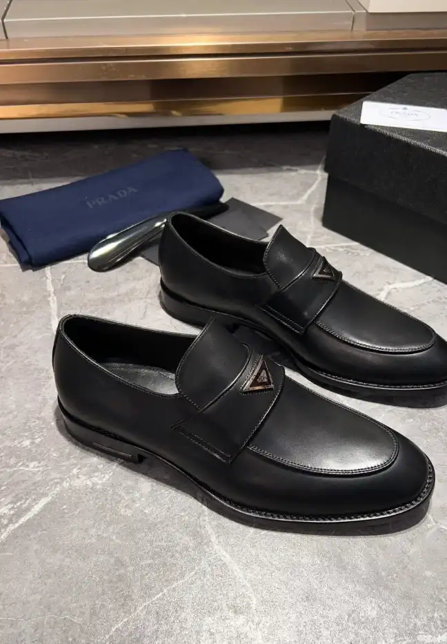 hype Prada Leather Shoes