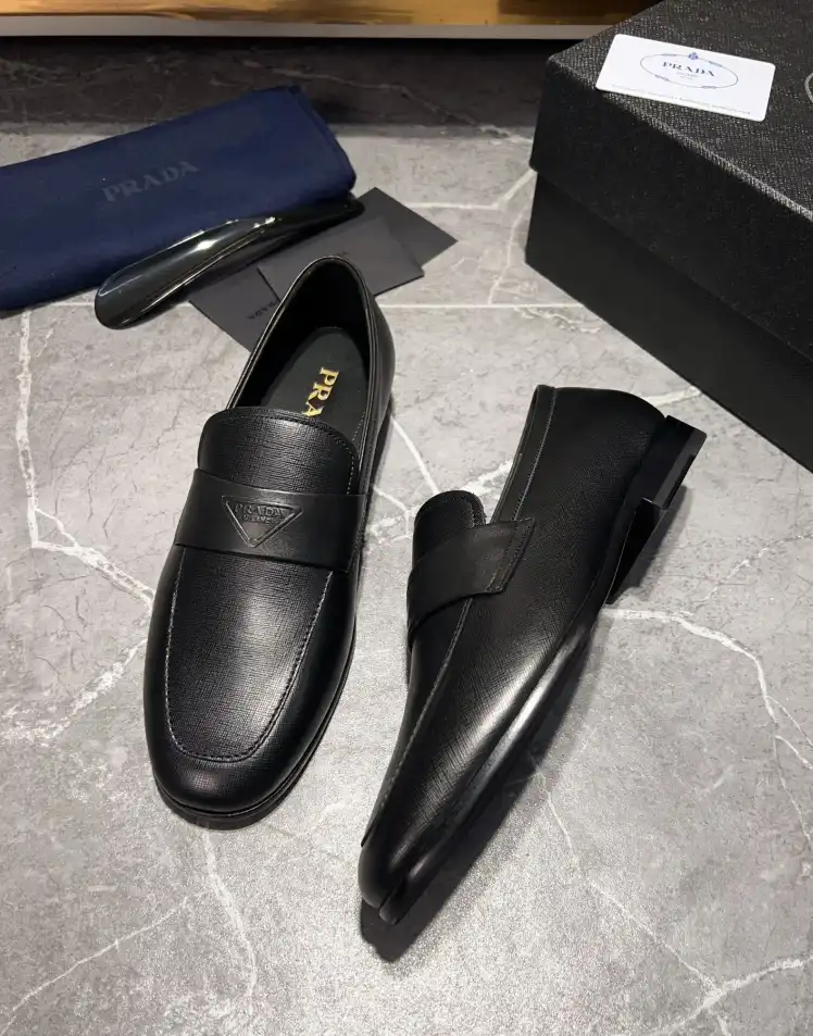 hype Prada Leather Shoes