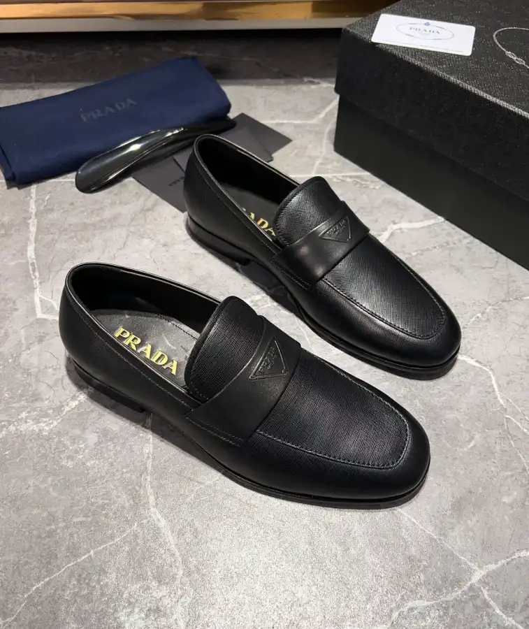 hype Prada Leather Shoes