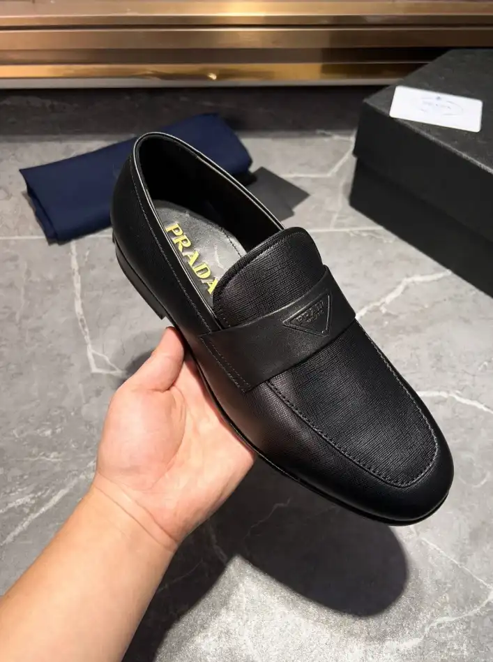 hype Prada Leather Shoes